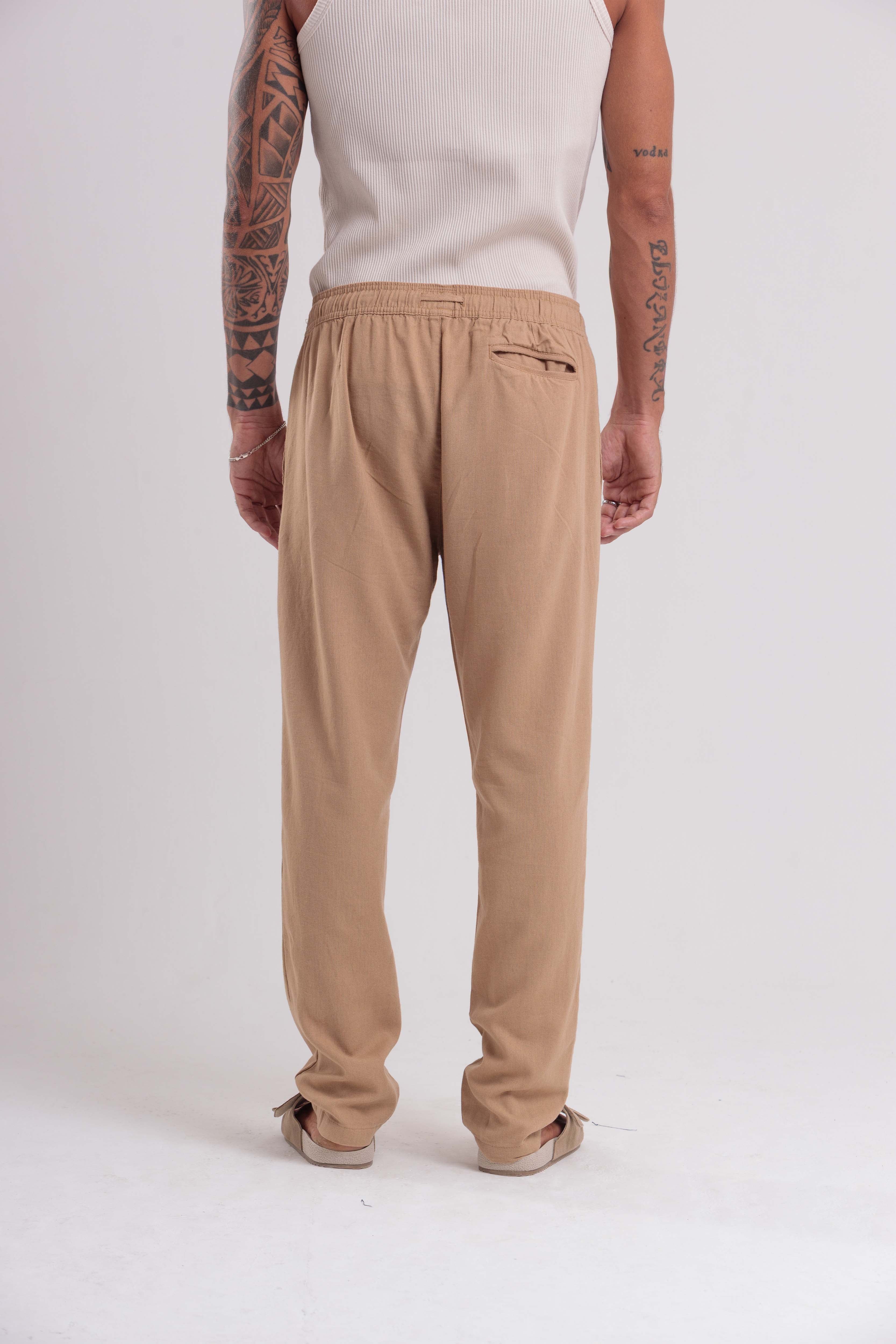 Calça Linen Caramelo