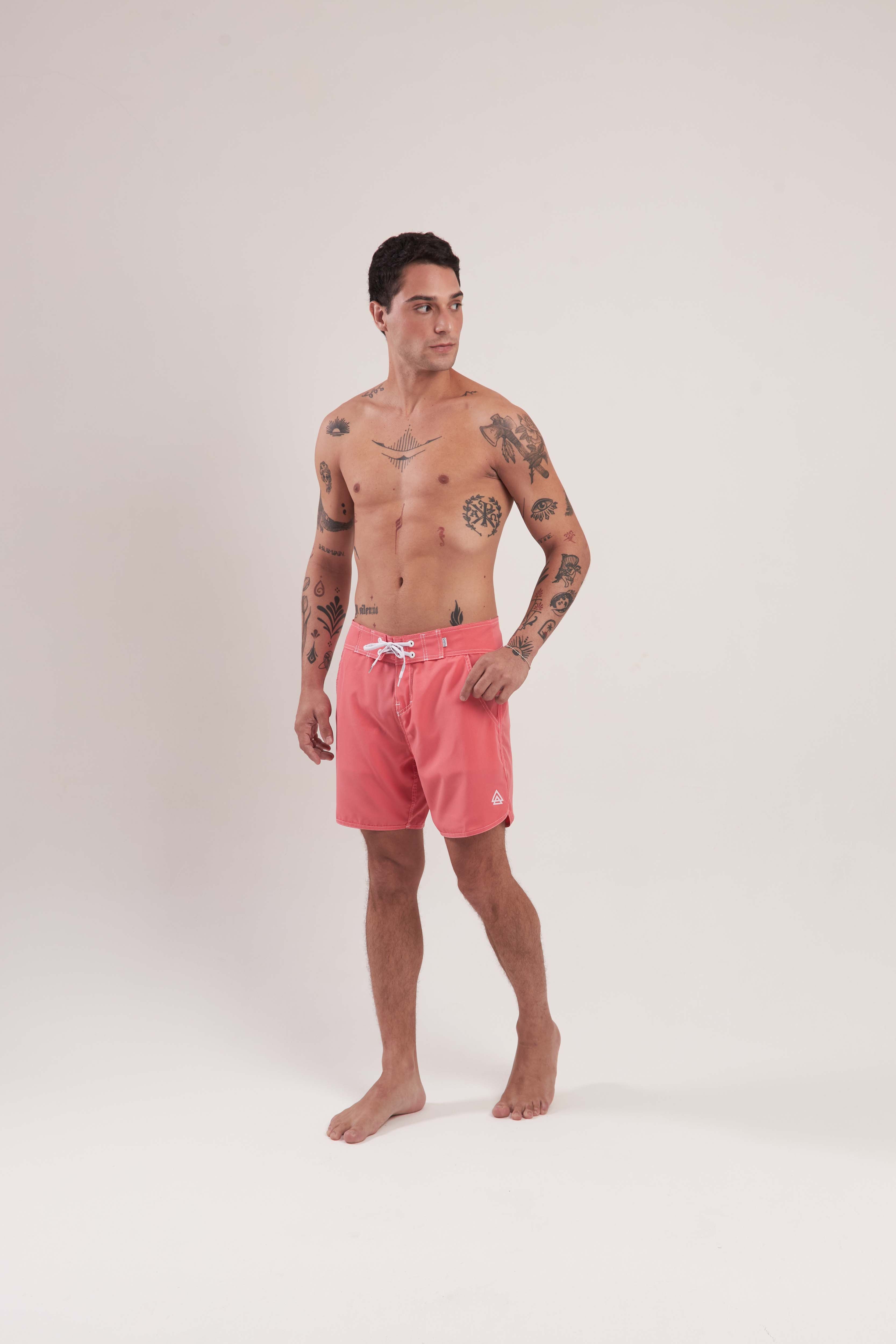 Boardshort Surf Retrô Rosê