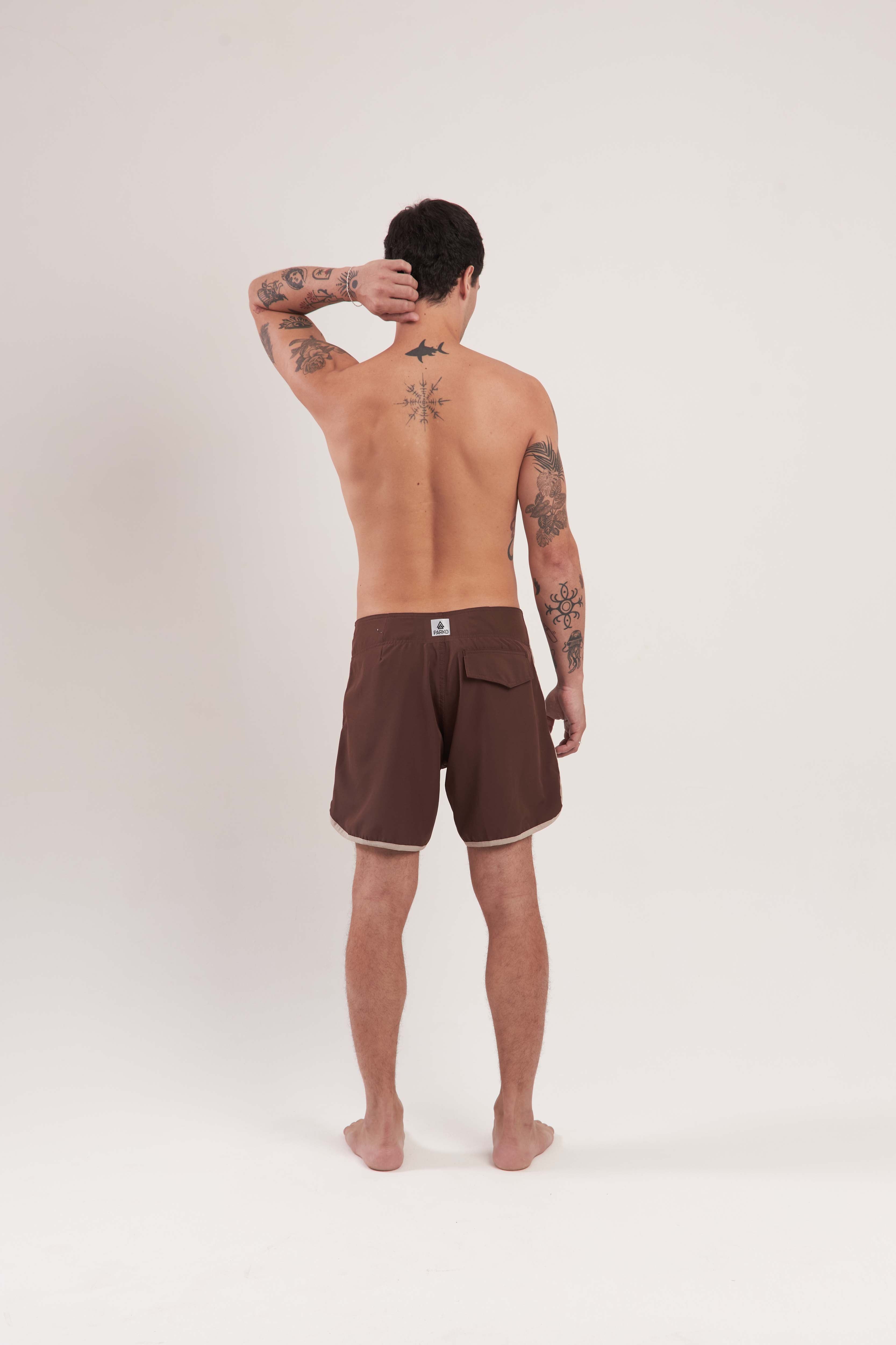 Boardshort Surf Retrô Choco