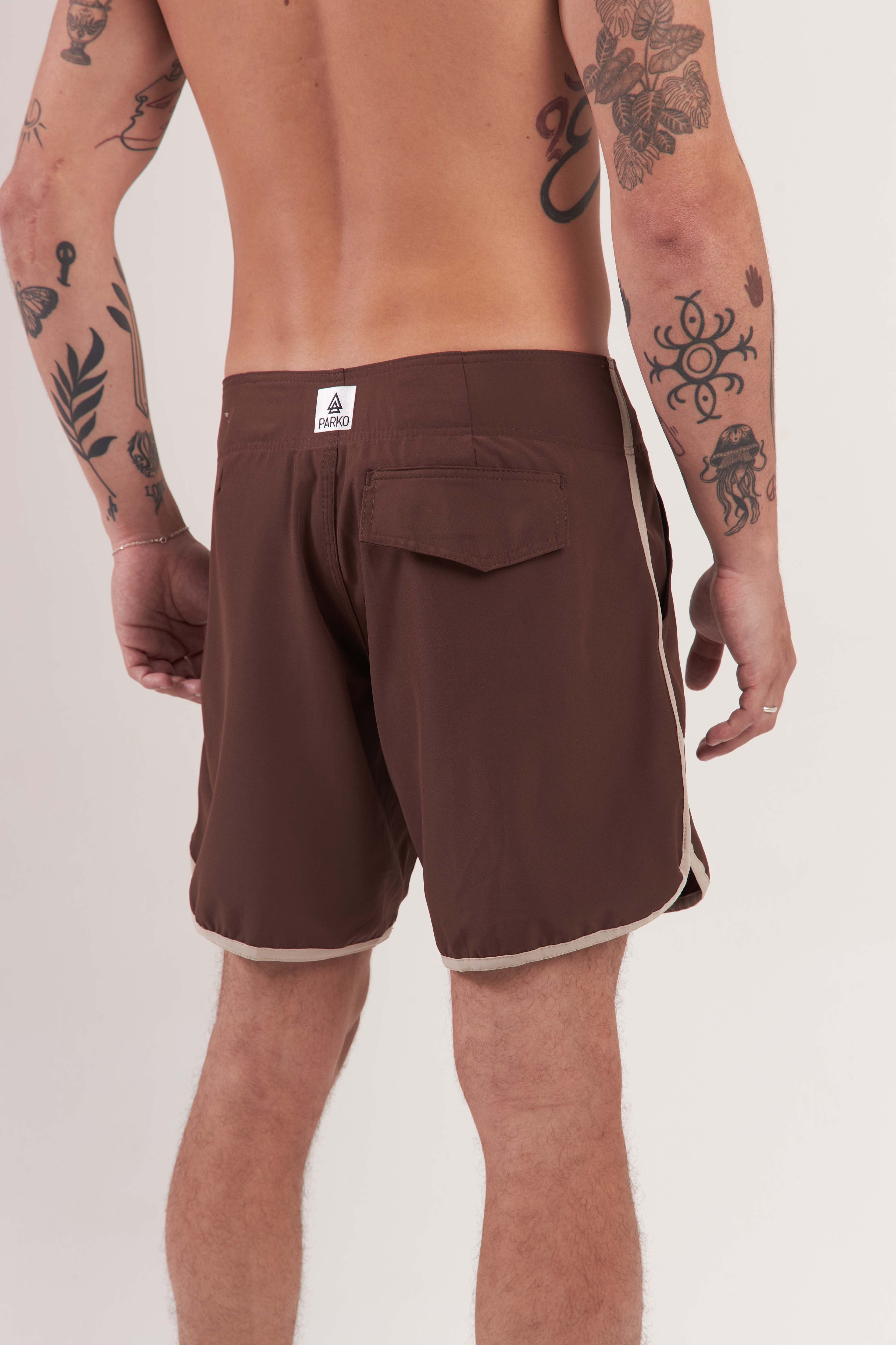 Boardshort Surf Retrô Choco