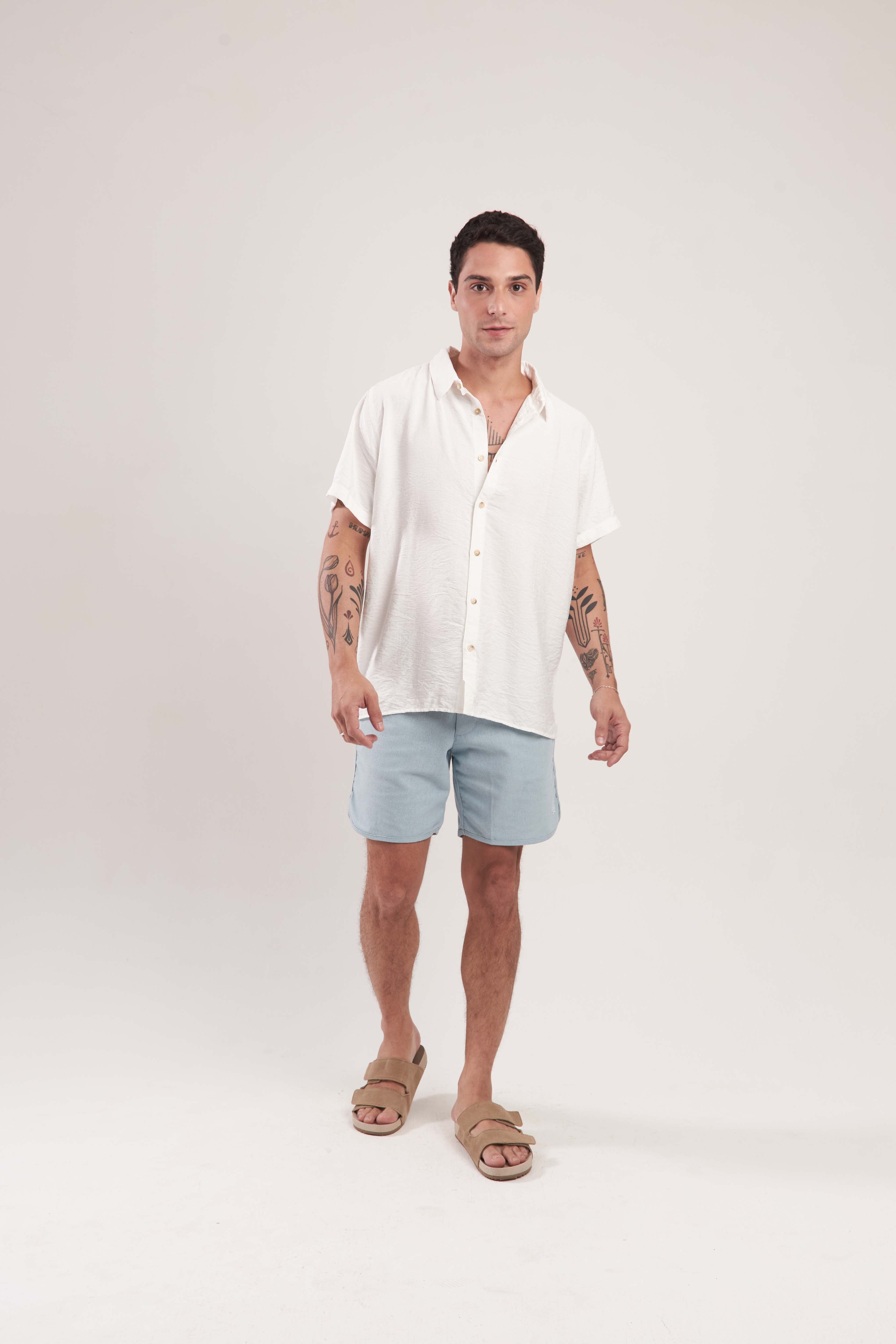 Camisa Relax Crinckle Off