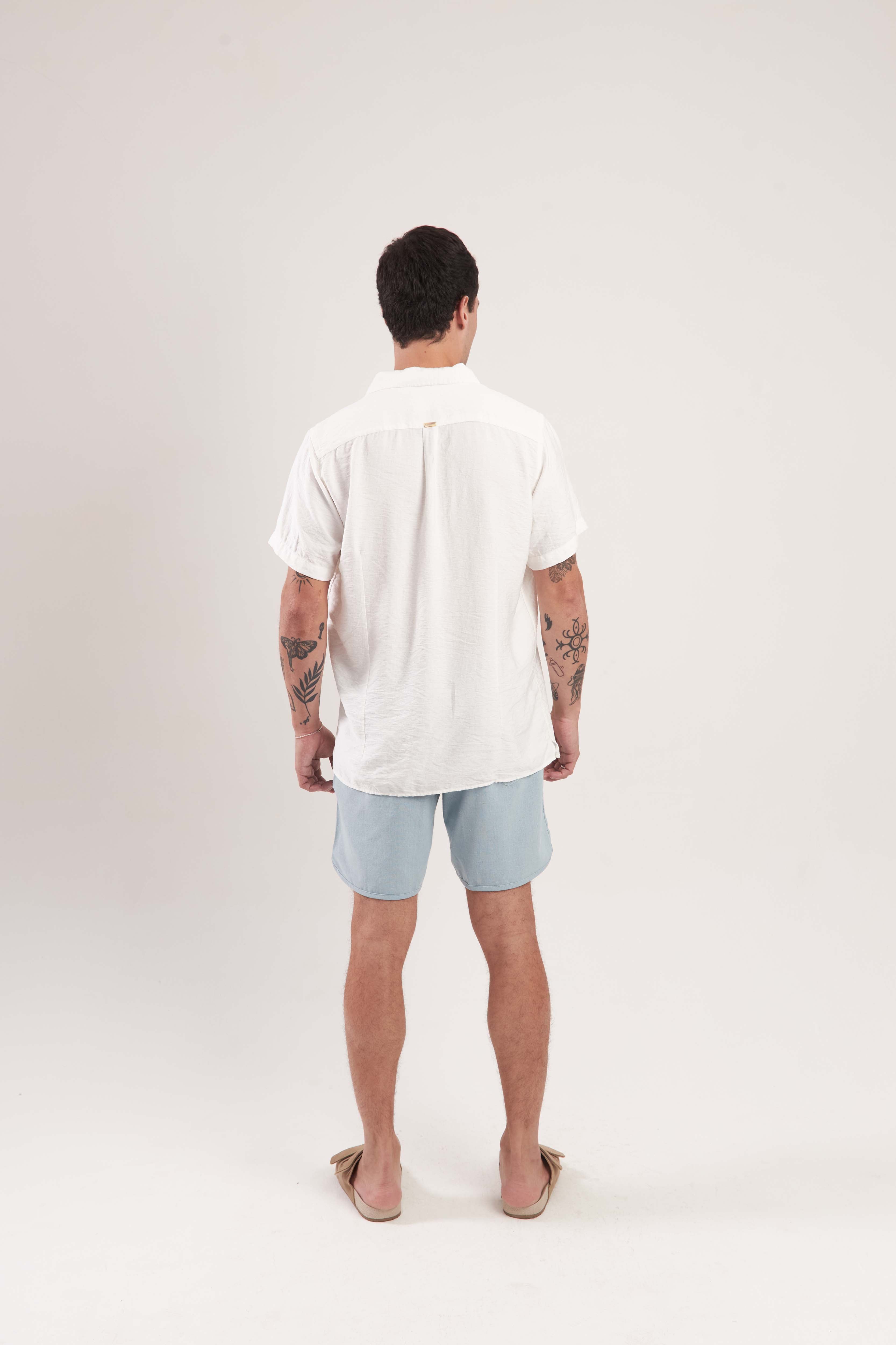 Camisa Relax Crinckle Off