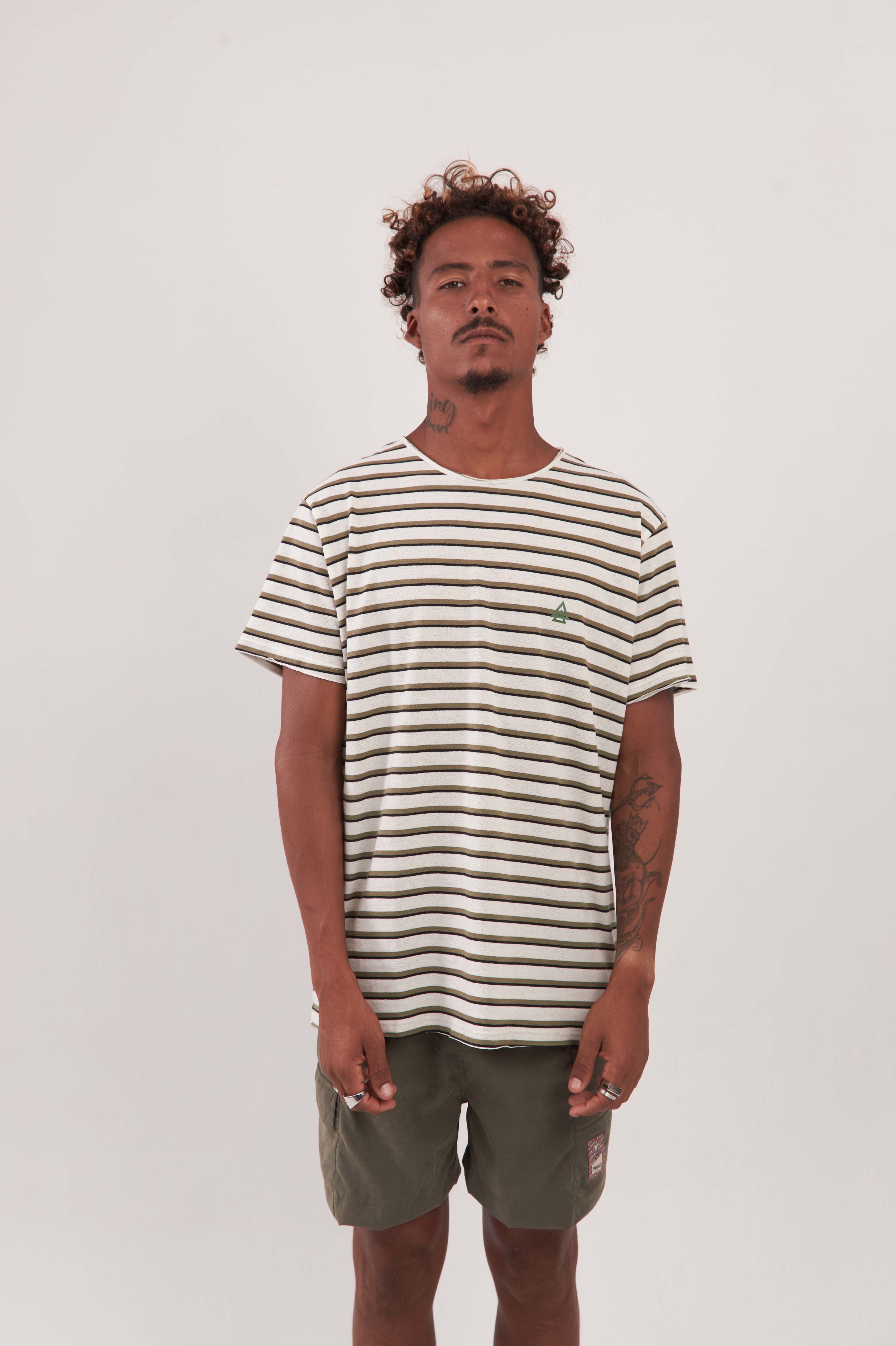 Camiseta Classic Sailor Bege Verde