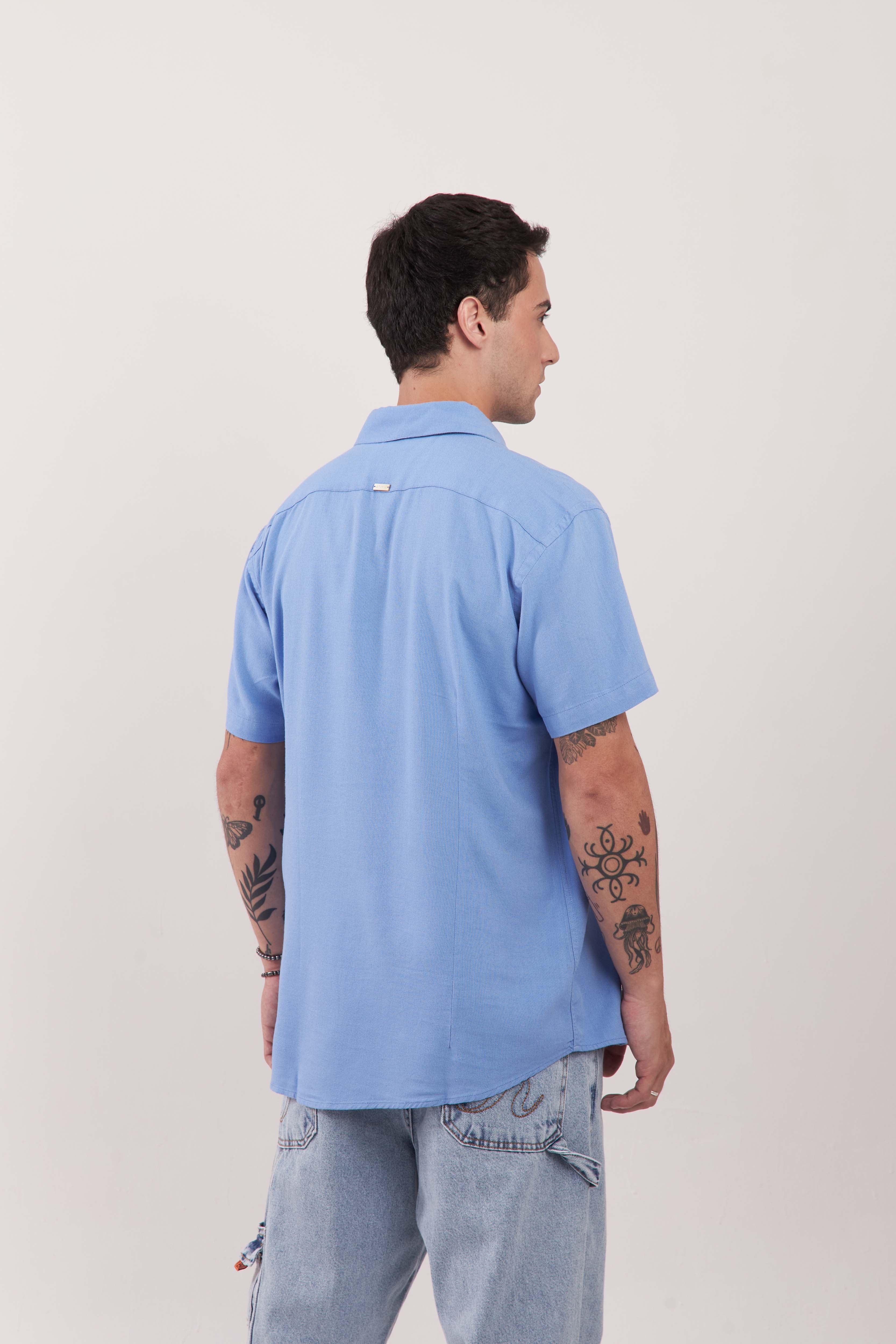 Camisa Essential Wash Blue